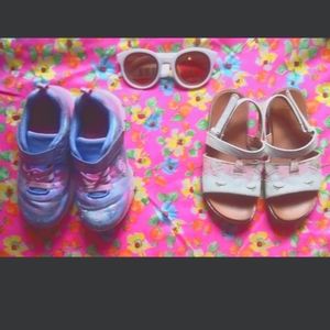 Girls shoe and sunglasses bundle